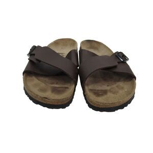 Birki’s 245 By Birkenstock Women’s Sz 8 Sandals Shoes Brown Leather Strap EU